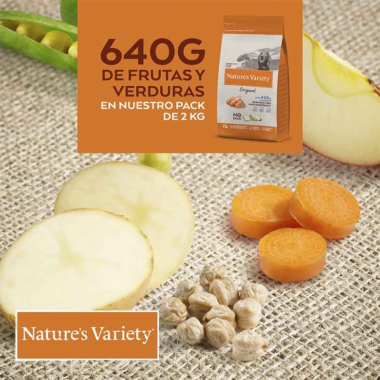 Nature's Variety Original Adult Medium Salmón pienso para perros, , large image number null